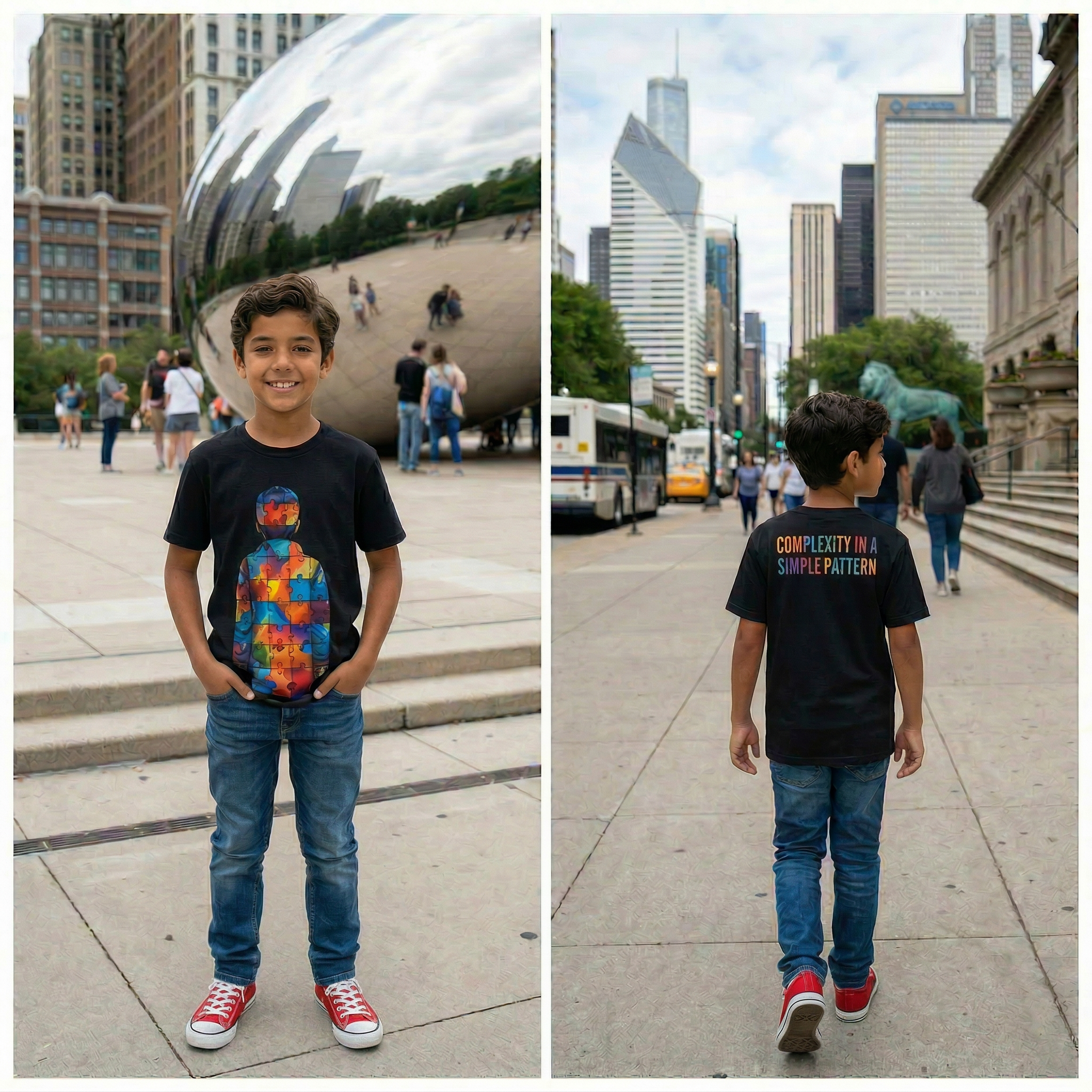 The "Spectrum of Motion" Boys Youth Tee