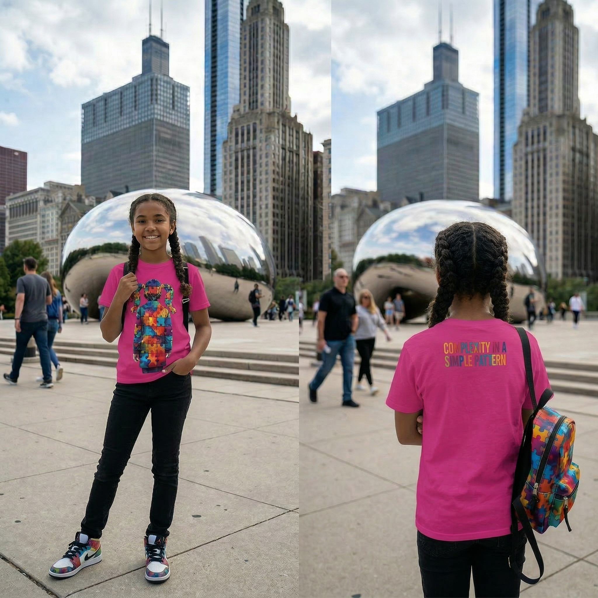 The "Spectrum of Motion" Girls Youth Tee