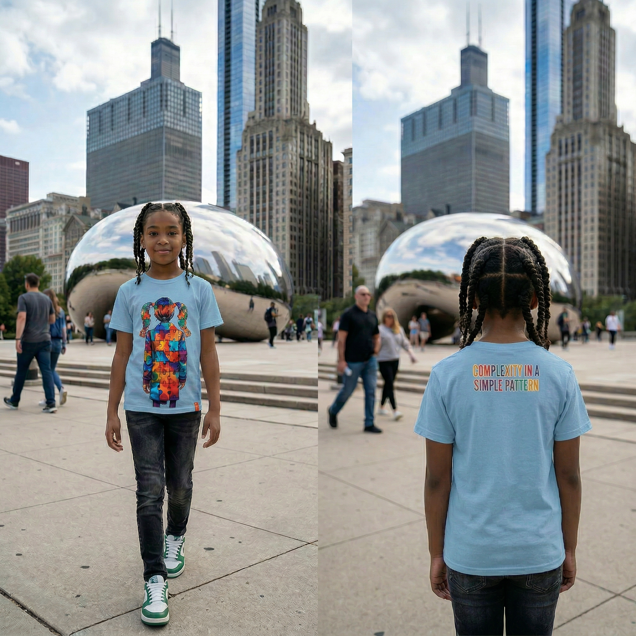 The "Spectrum of Motion" Girls Youth Tee