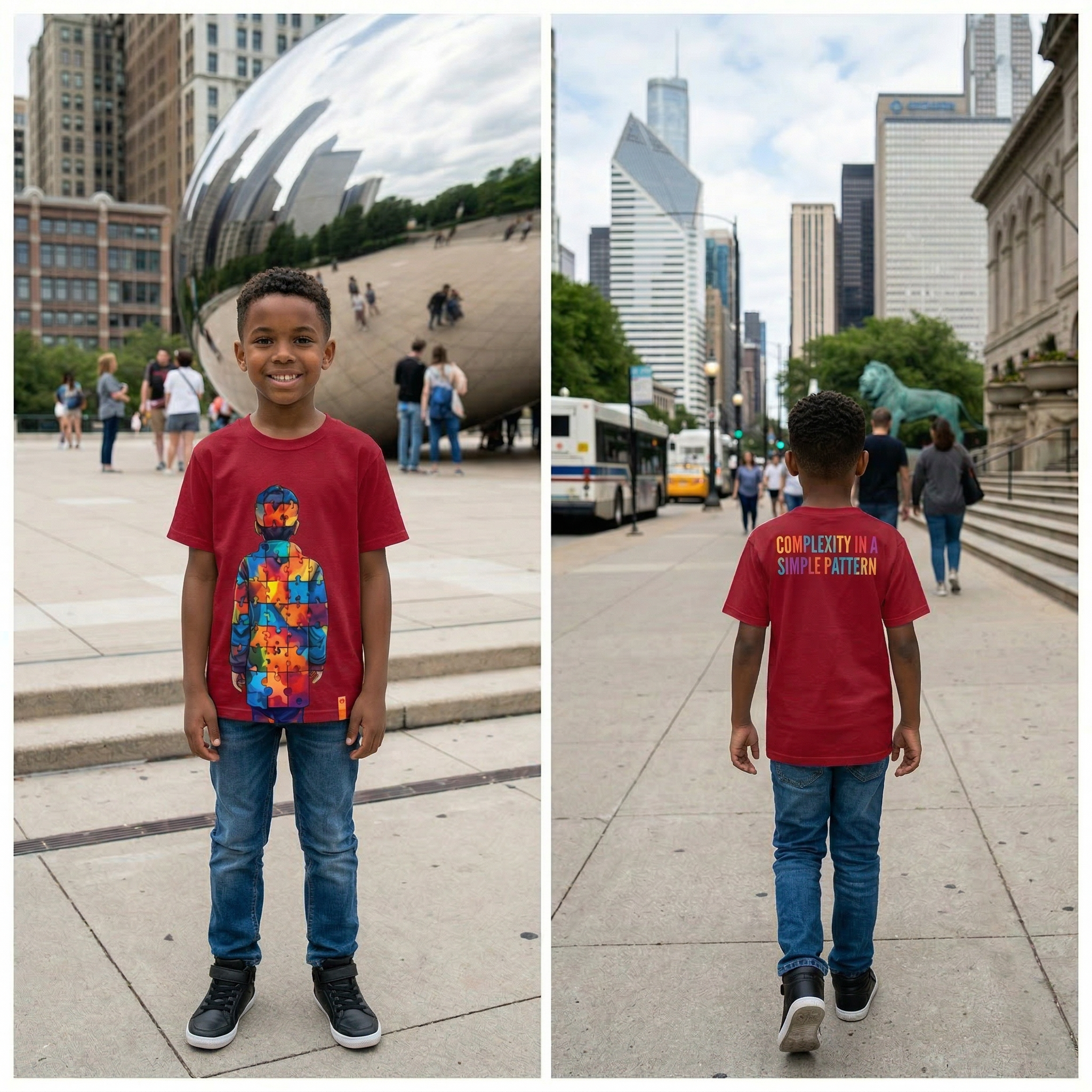 The "Spectrum of Motion" Boys Youth Tee