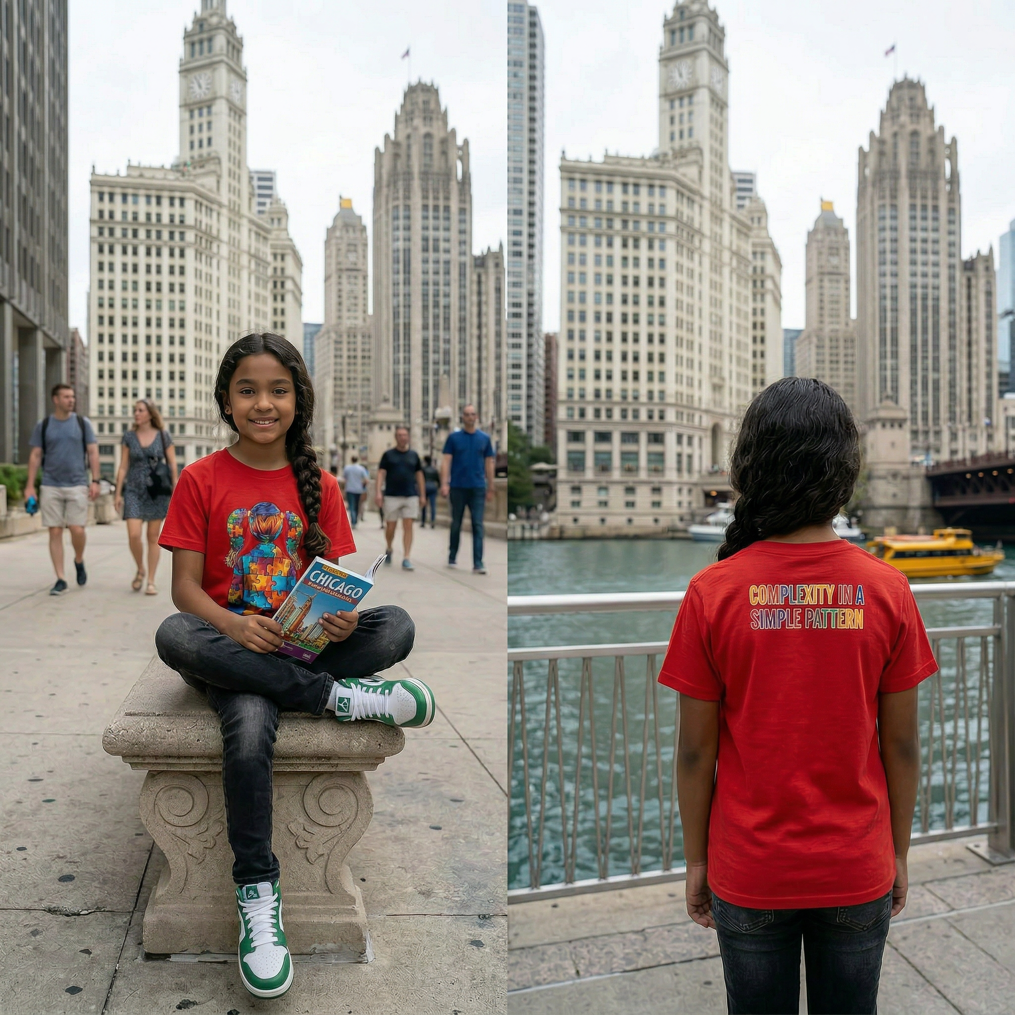 The "Spectrum of Motion" Girls Youth Tee
