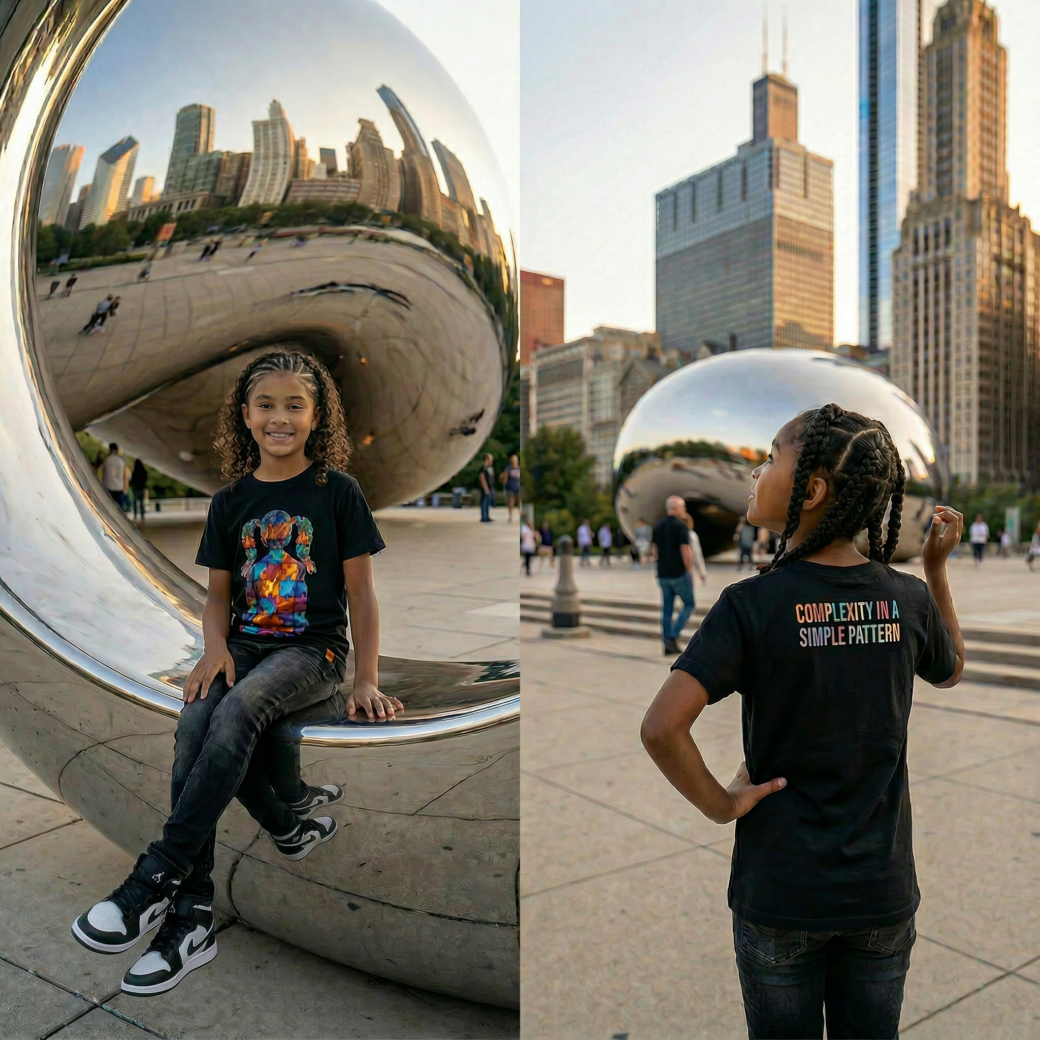 The "Spectrum of Motion" Girls Youth Tee