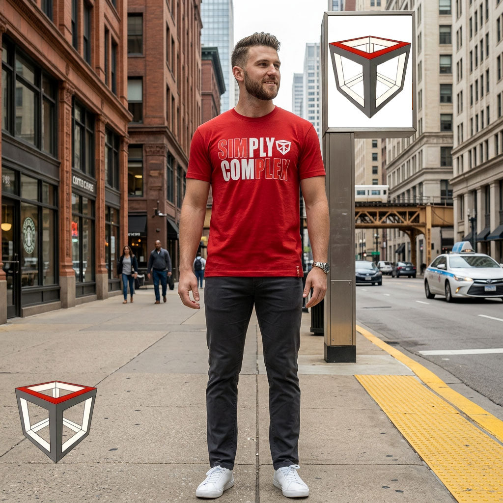 Bold “Simply Complex” graphic design Tee